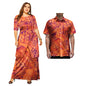 2 Pcs Custom Polynesian Traditional Dresses and Mens Shirts