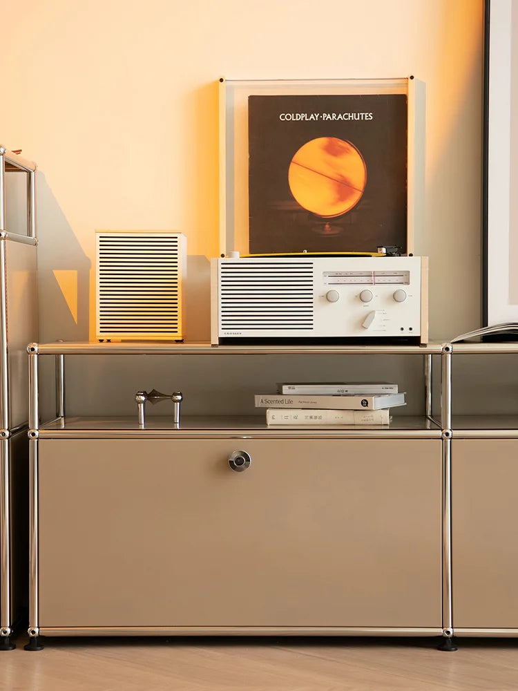 Metal Storage Display Cabinet Living Room