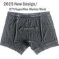 100% Merino Wool Boxer Briefs Men Underwear Breathable