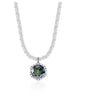 Sterling Silver Moissanite Crown Necklace for Ladies