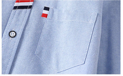 Cotton Solid Color Full-sleeved Boy's Shirts