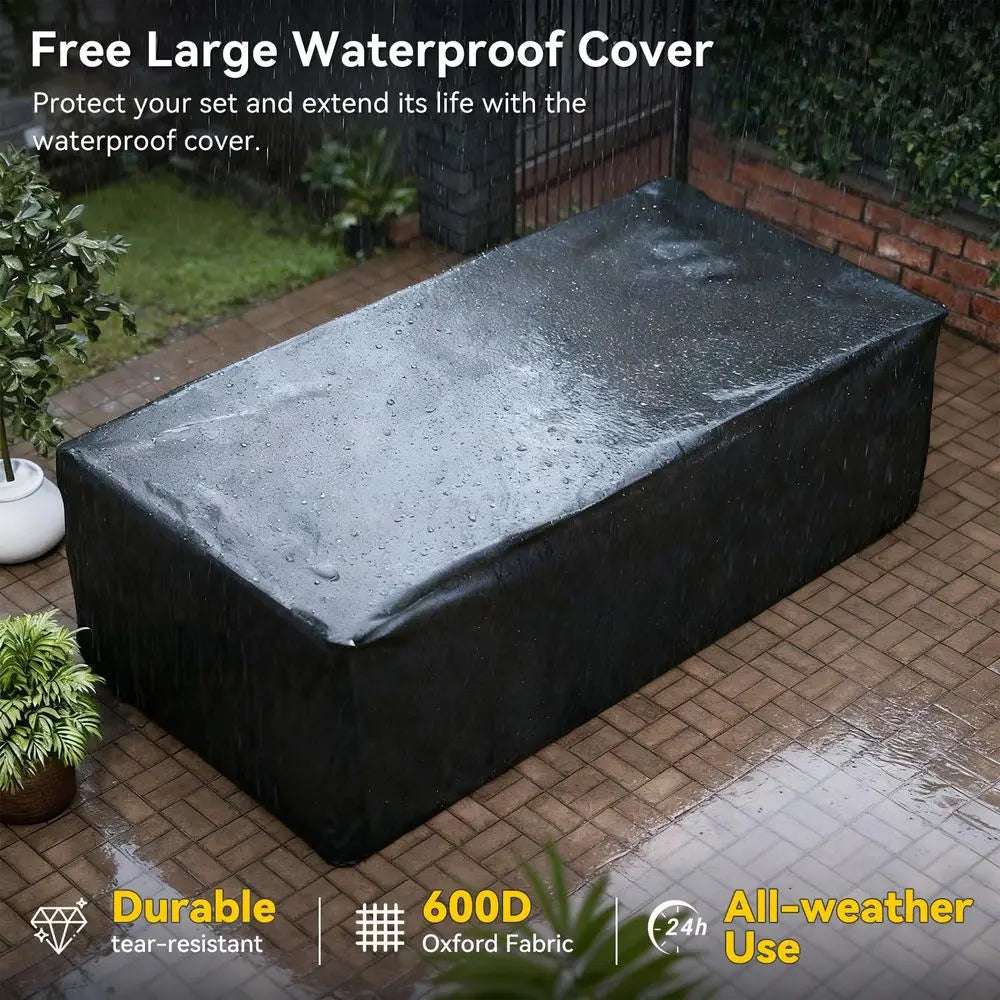 7 Piece Outdoor Sectional Sofas Waterproof Cover, Patio