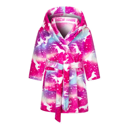 Boys/Girls Winter Colorful Bathrobe Sleepwear Loungewear