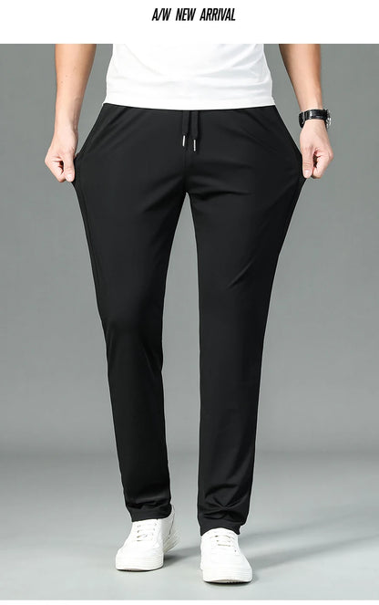 Silk Stretch Casual Fashion Long Pants Pencil