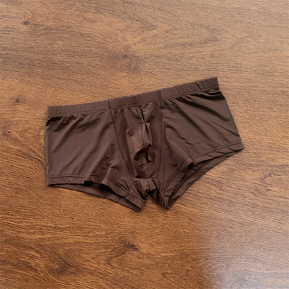 4PCS Sexy Men Brief Summer Breathable Underwear