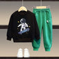 Boy Clothes Set Girls Cartoon Top And Pants