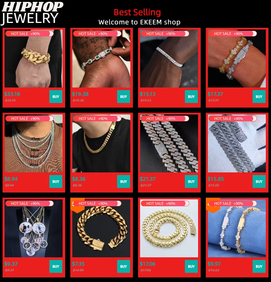 Hip Hop Jewelry Bling CZ Picture Necklace