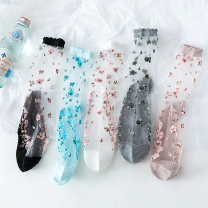 5 Pairs Women's Lace Ankle Sock