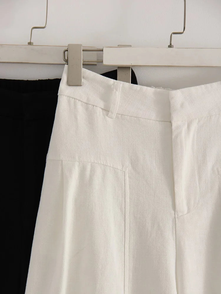Women Wide Leg Formal Straight Leg Pants