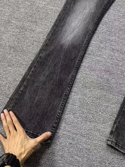 Black Grey Jeans Micro Flared Pants Youth