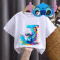 Boys/Girls Disney Lilo Stitch Letters Party T-Shirt