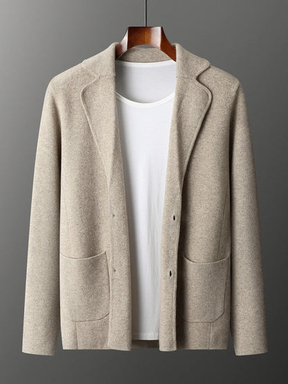 Men's Cashmere Knitted Cardigan Casual Jacket Top