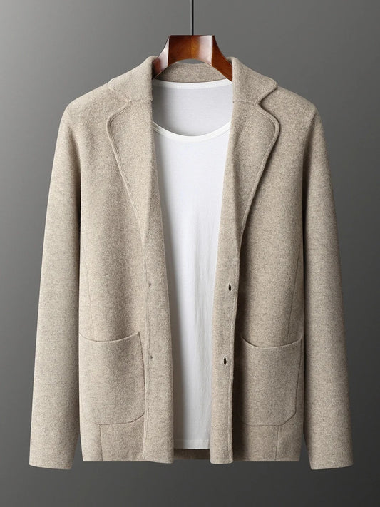 Men's Cashmere Knitted Cardigan Casual Jacket Top