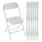 Plastic Folding Chairs, Lightweight Portable Indoor/Outdoor