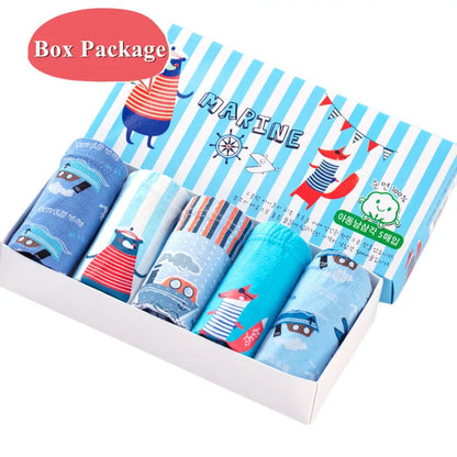 5 Pcs Boys Briefs Dinosaur Shark Toddler Brief Underwear