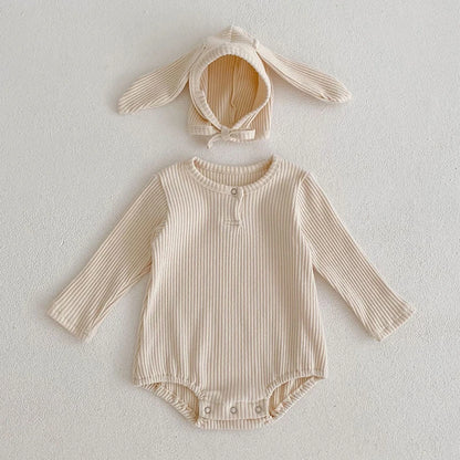 Infant Baby Girls Sleeveless Knit Rompers