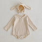 Infant Baby Girls Sleeveless Knit Rompers
