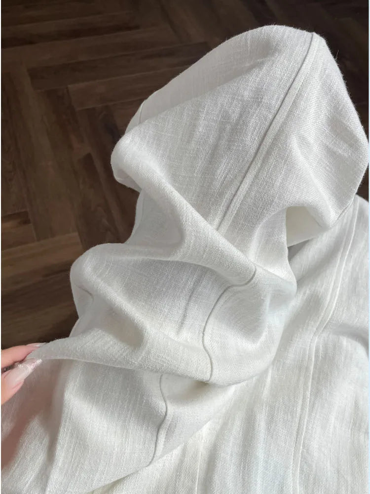 White Pants For Women Cotton Formal High Waist