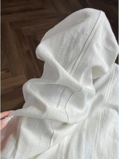 White Pants For Women Cotton Formal High Waist