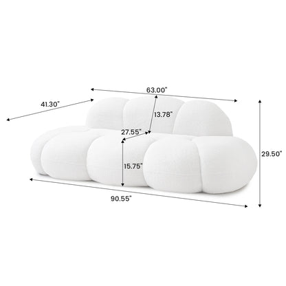 Sdorens Modern Cloud Shaped Couches Comfy Upholstered