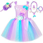Princess Mermaid Tutu Dresses Costume for Kids