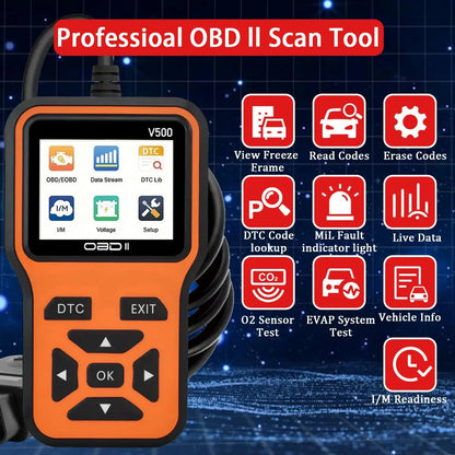 Scanner Diagnostic Tool Code Reader, Voltage Tester