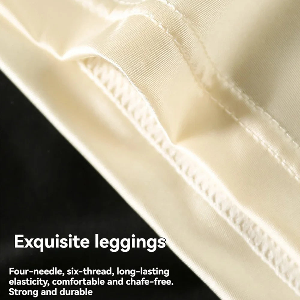 3PCS Luxury Satin Silk Men's Antibacterial Crotch Briefs