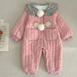 Infant Baby Girls Long Sleeve Cotton Jumpsuit