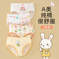 4 Pcs Girls Cotton Antibacterial Breathable Toddler Cartoon Briefs