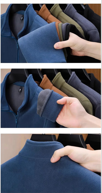 Zipper Hoodie Sweatshirt Fleece Lined Cardigan Jacket