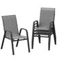 4 Stackable Outdoor Patio Chairs, All-Weather