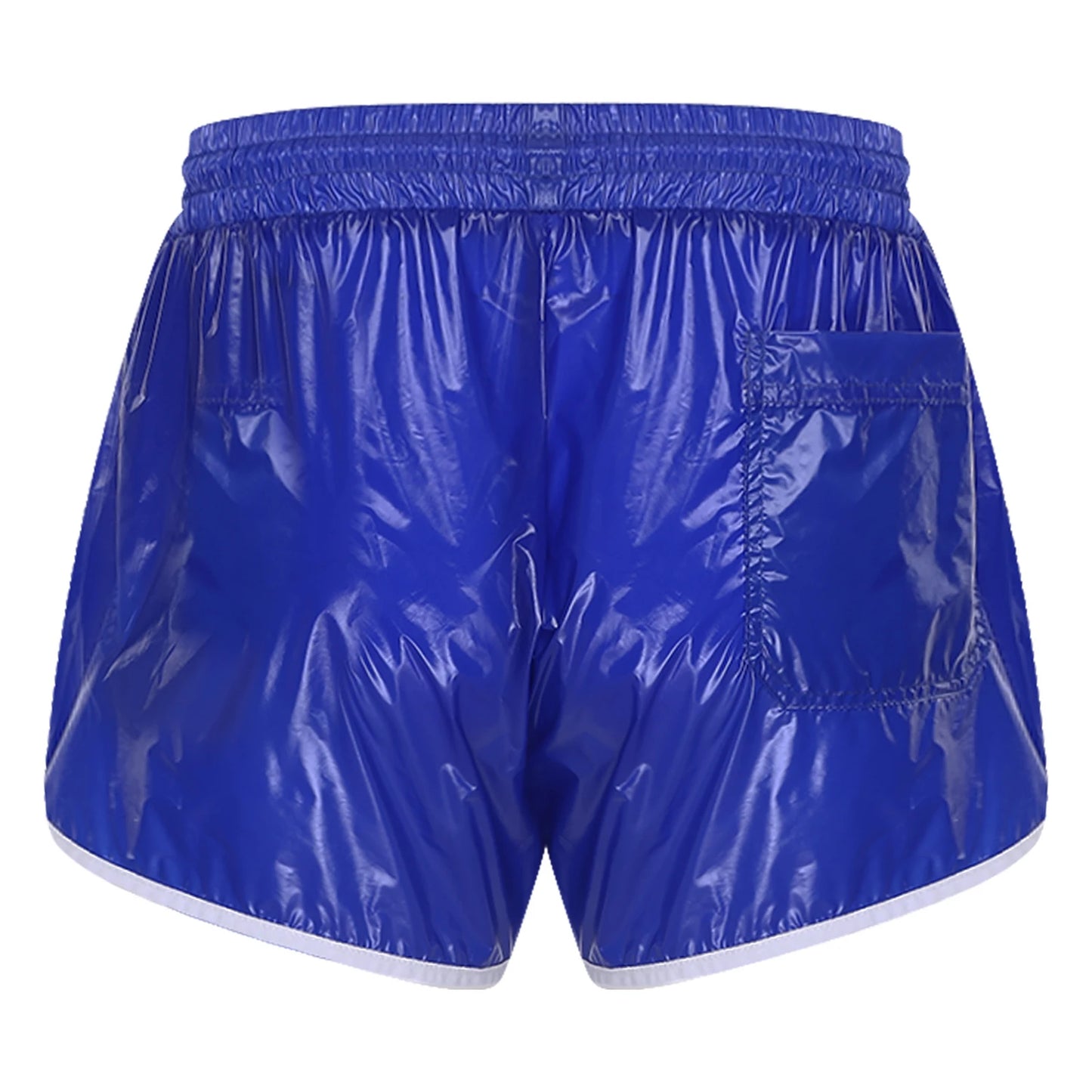 Mens Drawstring Waterpoof Swimming Trunks With Pockets