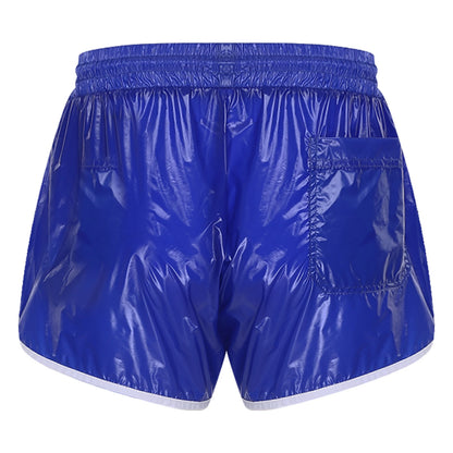 Mens Drawstring Waterpoof Swimming Trunks With Pockets