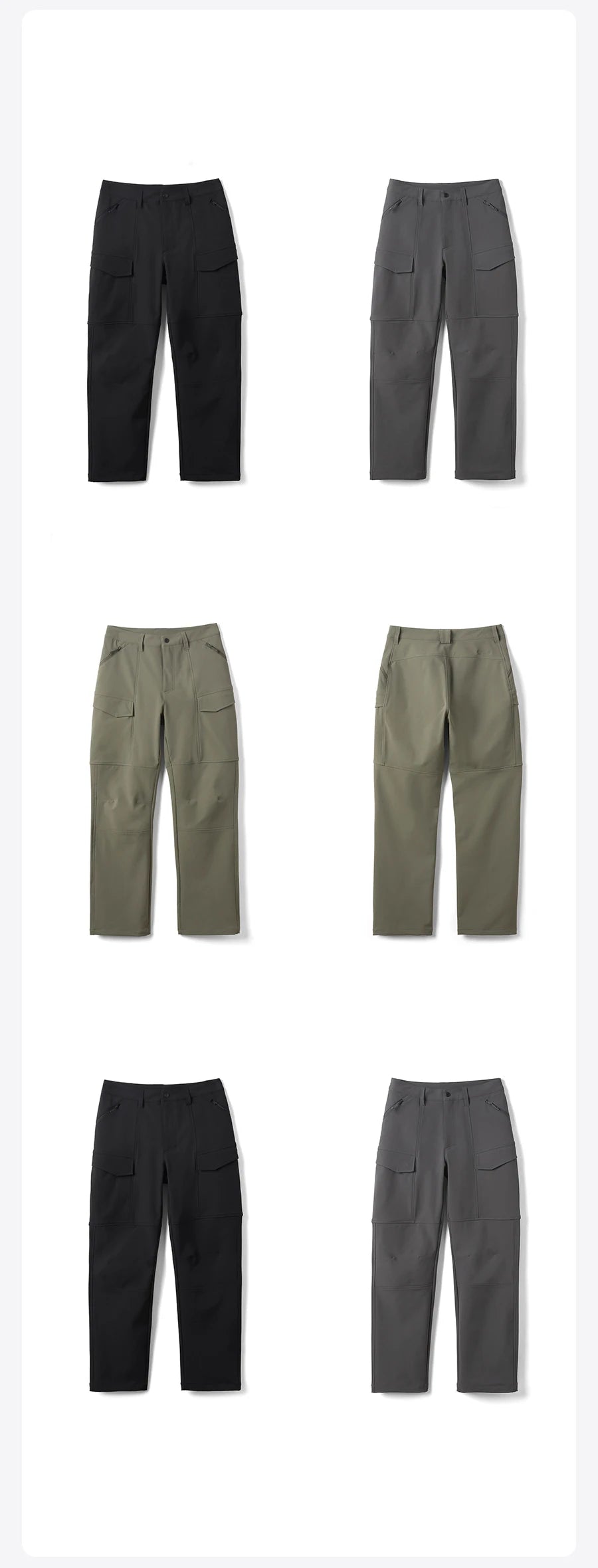 Loose Straight Water Repellent Softshell Hiking Trouser