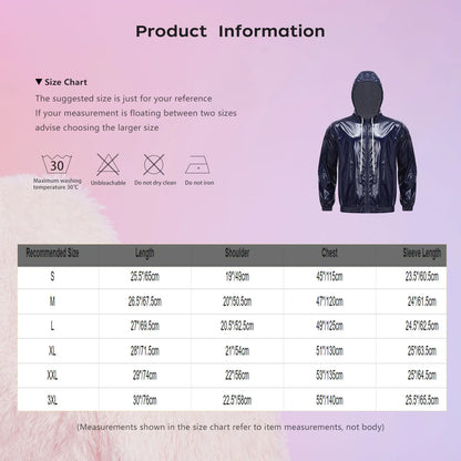 Mens Waterproof Hooded Breathable Raincoat