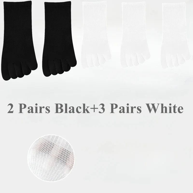 5 Pairs  Women Sports Toe Socks