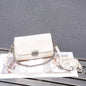 Genuine Leather Women's Barrel Crossbody Bag