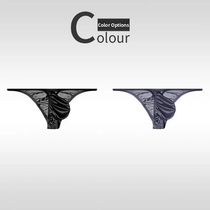 Low Waist Ice Silk Smooth Men's e Underwear