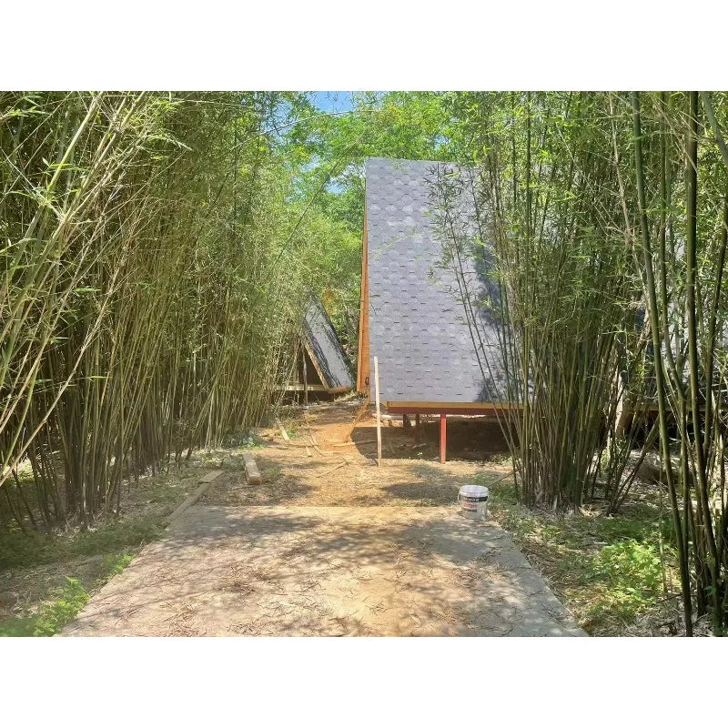 Triangle Wooden Tiny House Cabin Prefabricated