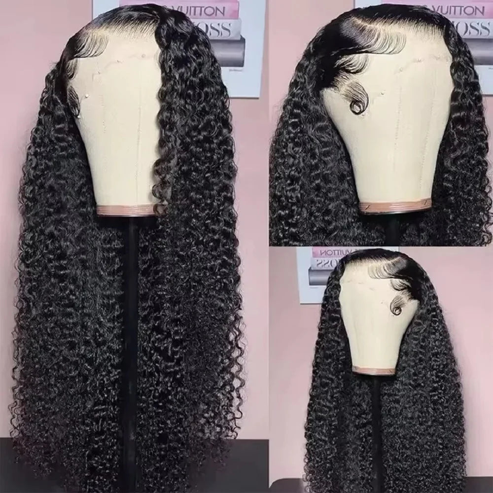 Lace Front Human Hair Wigs Deep Wave