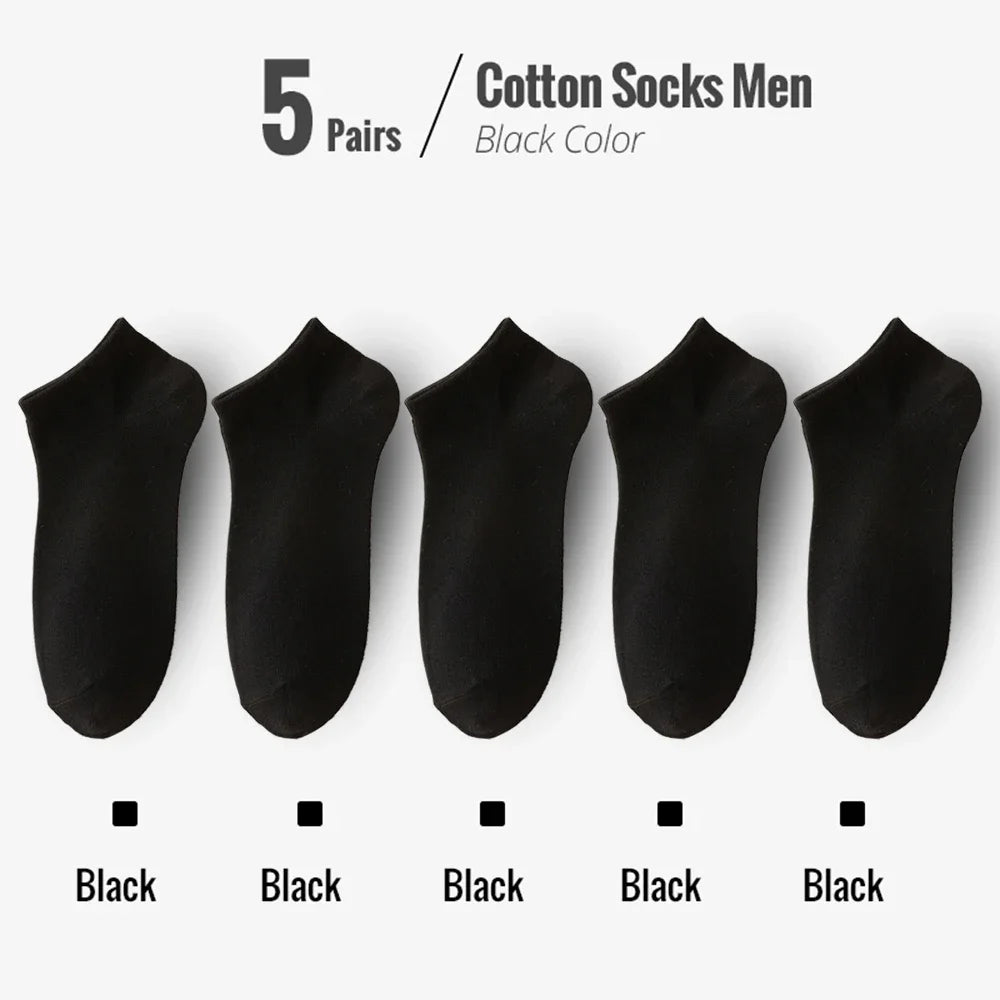 5 PairsMen Business Ankle Dress Socks