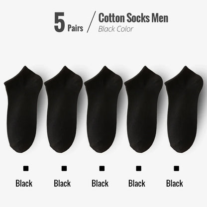 5 PairsMen Business Ankle Dress Socks