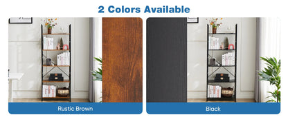 5 Tier Modern Book Case Storage Organizer