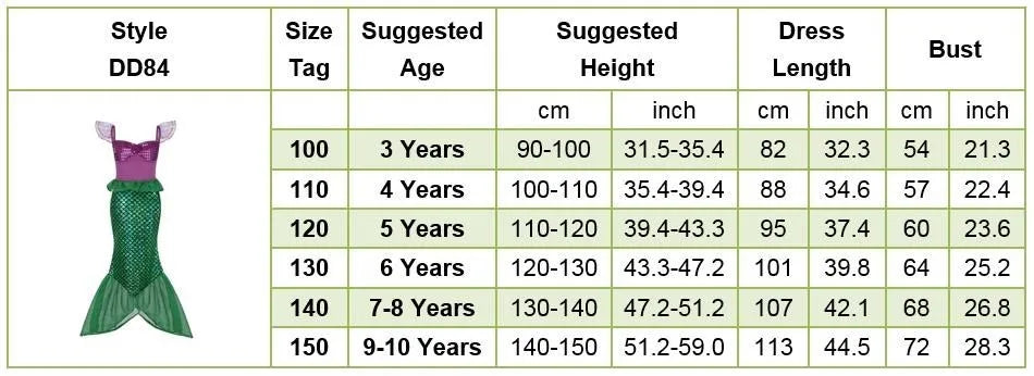 Girls Elsa Anna Dress Princess Carnival Jasmine Rapunzel