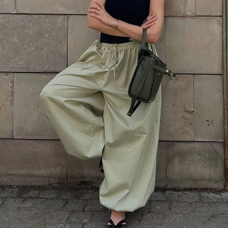 Women Casual High Waist Long Pants