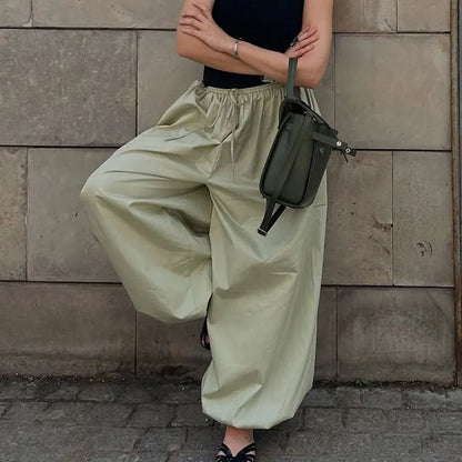 Women Casual High Waist Long Pants