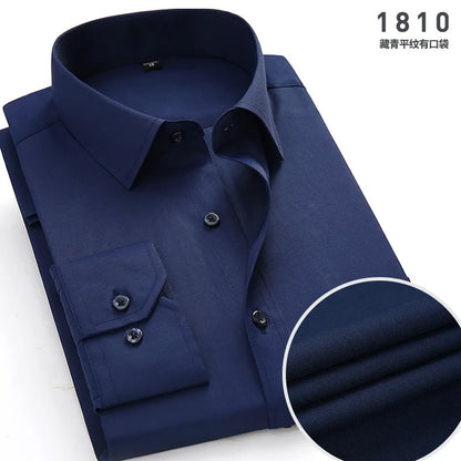 Mens Long-sleeved Non-ironing Anti-wrinkle Shirts
