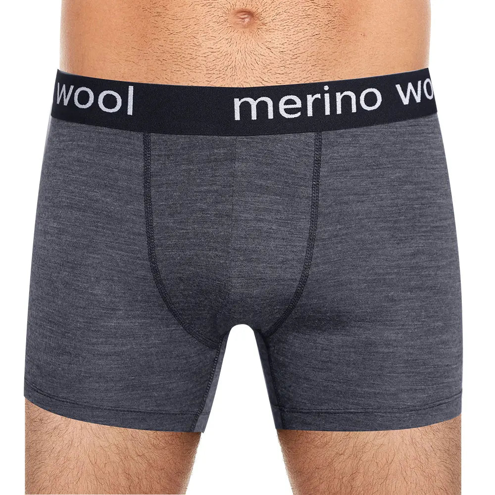 Mens Merino Boxer Briefs Soft Breathable Sports