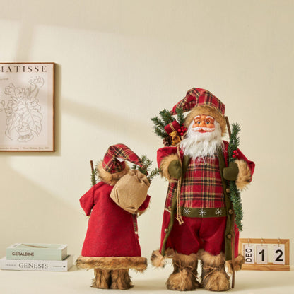 Large Standing Santa Figurine Doll Home Decoration
