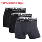 Men Merino Wool Boxer Briefs Soft Breathable